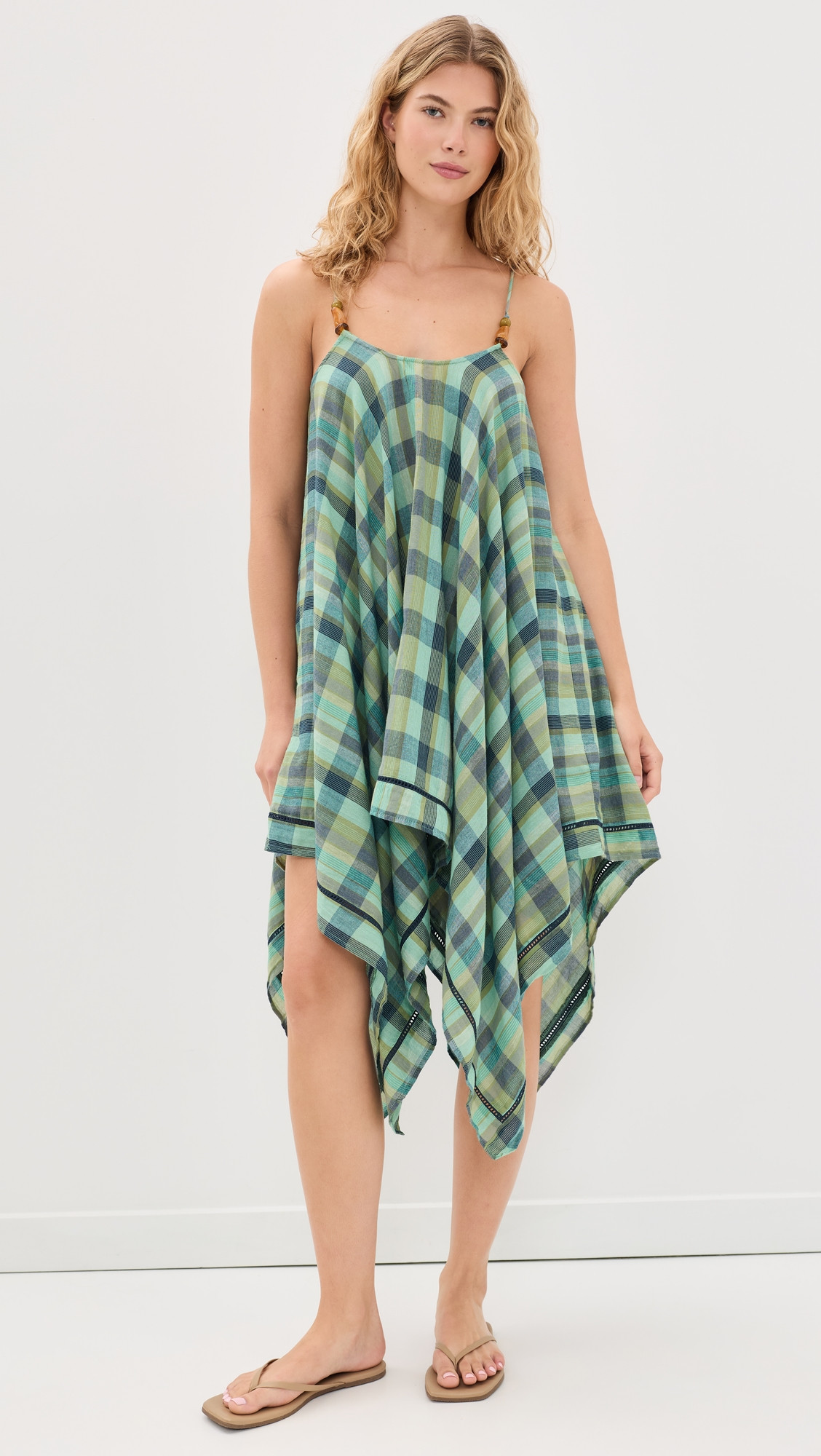 Muse Assembly Olivia Dress Mixed Blue Check S | Shopbop
