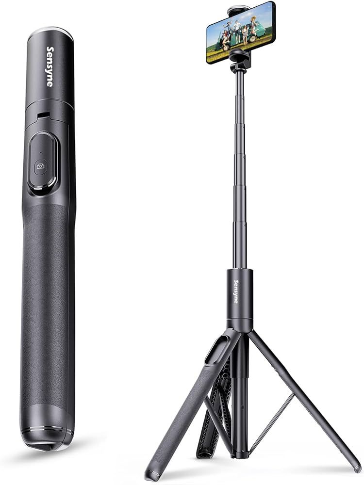 Sensyne 68" Phone Tripod & Selfie Stick, Lightweight All in One Phone Tripod Integrated with Wire... | Amazon (US)