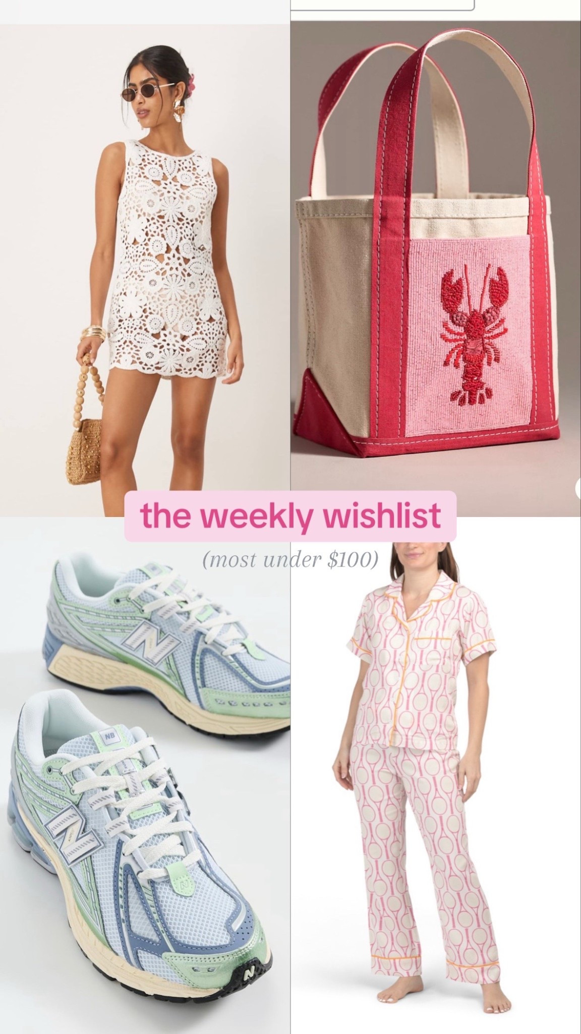 Beaded bag and cute pajamas sets 

#LTKFindsUnder100