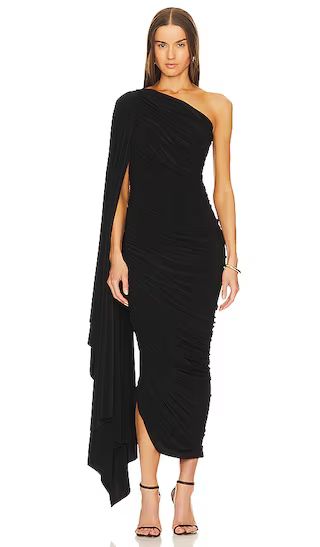 Diana Gown W/ Sleeve in Black | Revolve Clothing (Global)