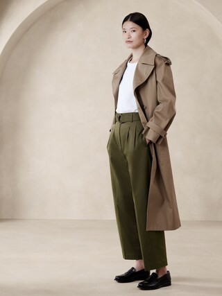 Cruz Pleated Wide-Leg Chino | Banana Republic (CA)