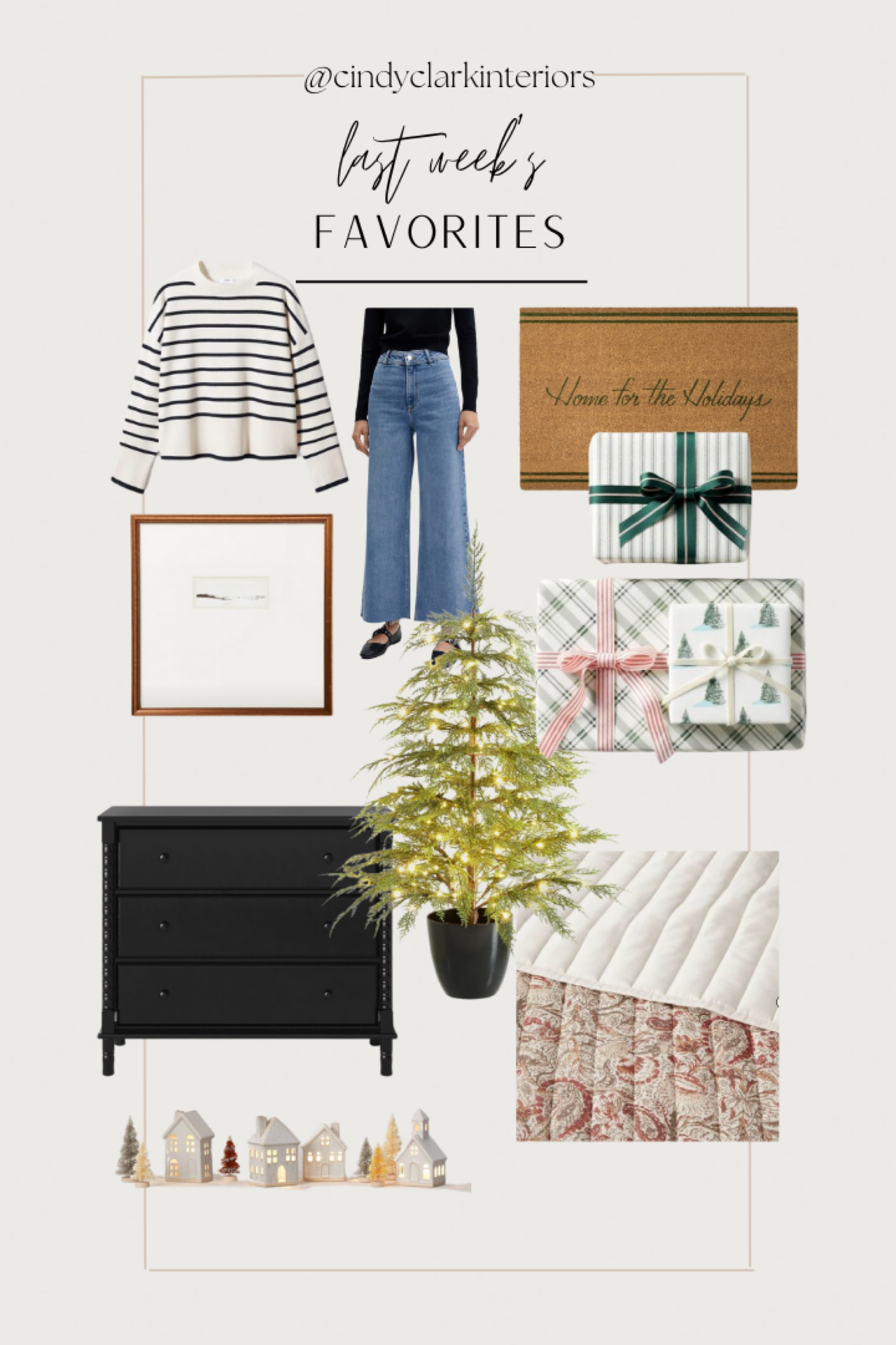 All of last weeks favorites in one place! 

Framed art, sweater, pants, jeans, denim, mango, wrapping paper, Christmas, quilt, bedroom, dresser, door mat, faux tree

#LTKhome #LTKSeasonal #LTKHoliday