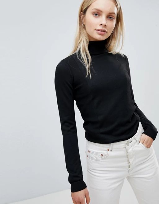 Out of stockASOS DESIGN jumper with roll neck and rib detailMORE FROM: | ASOS UK