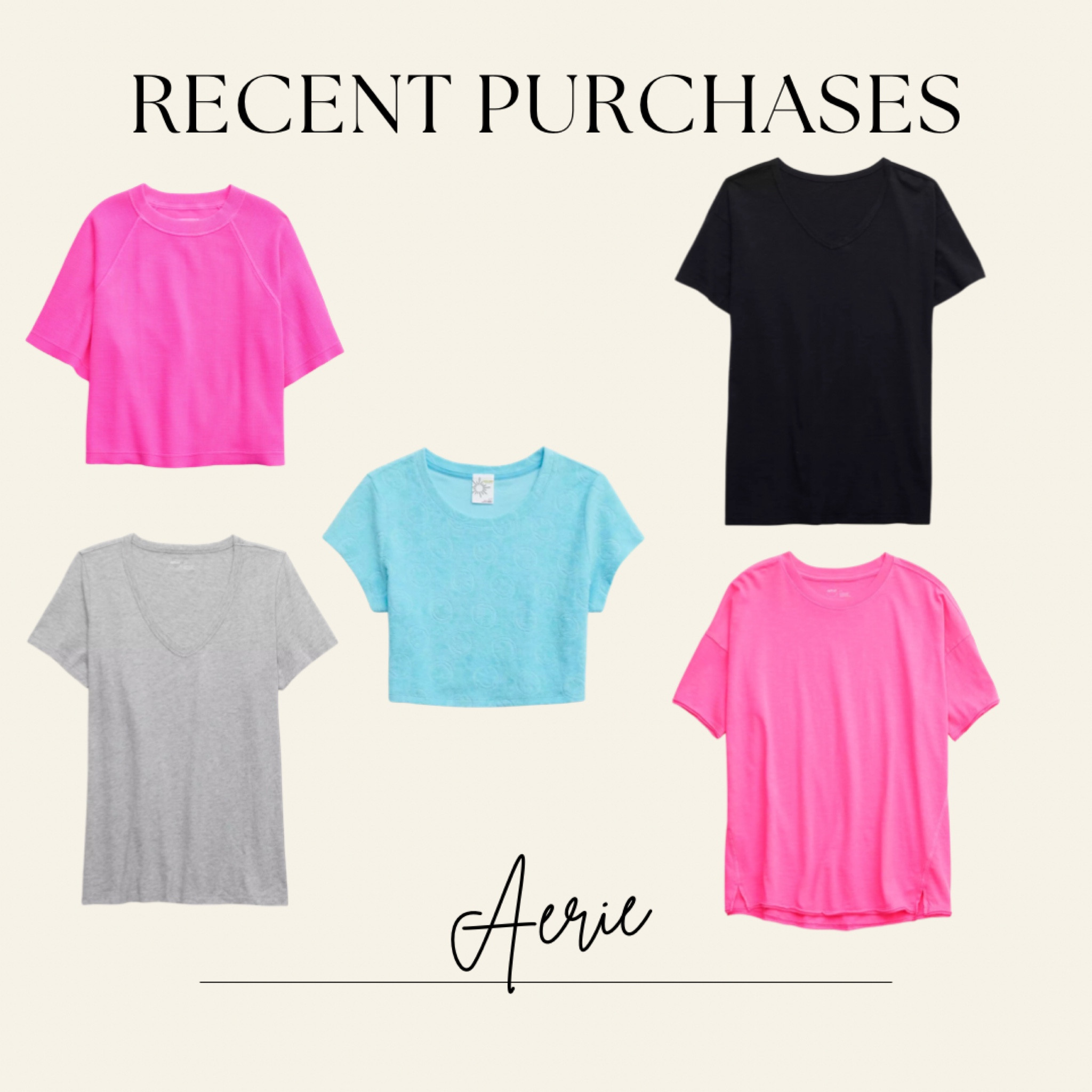 Recent Aerie order, bright basics galore! 

#LTKstyletip #LTKGiftGuide #LTKfit