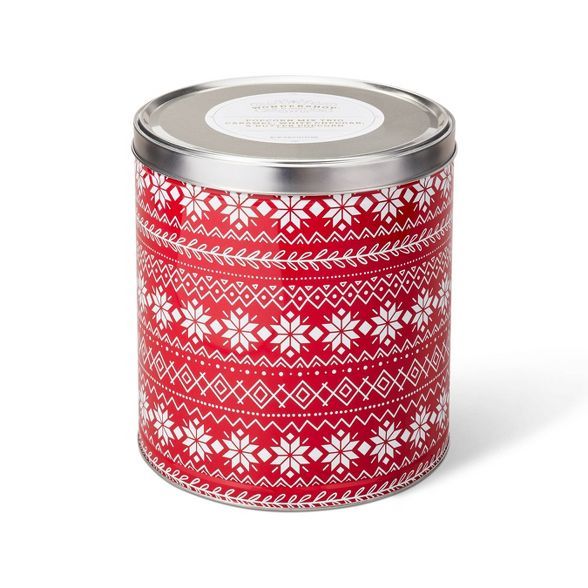 Red Snowflake Sweater Holiday Popcorn Tin - 24oz - Wondershop&#8482; | Target