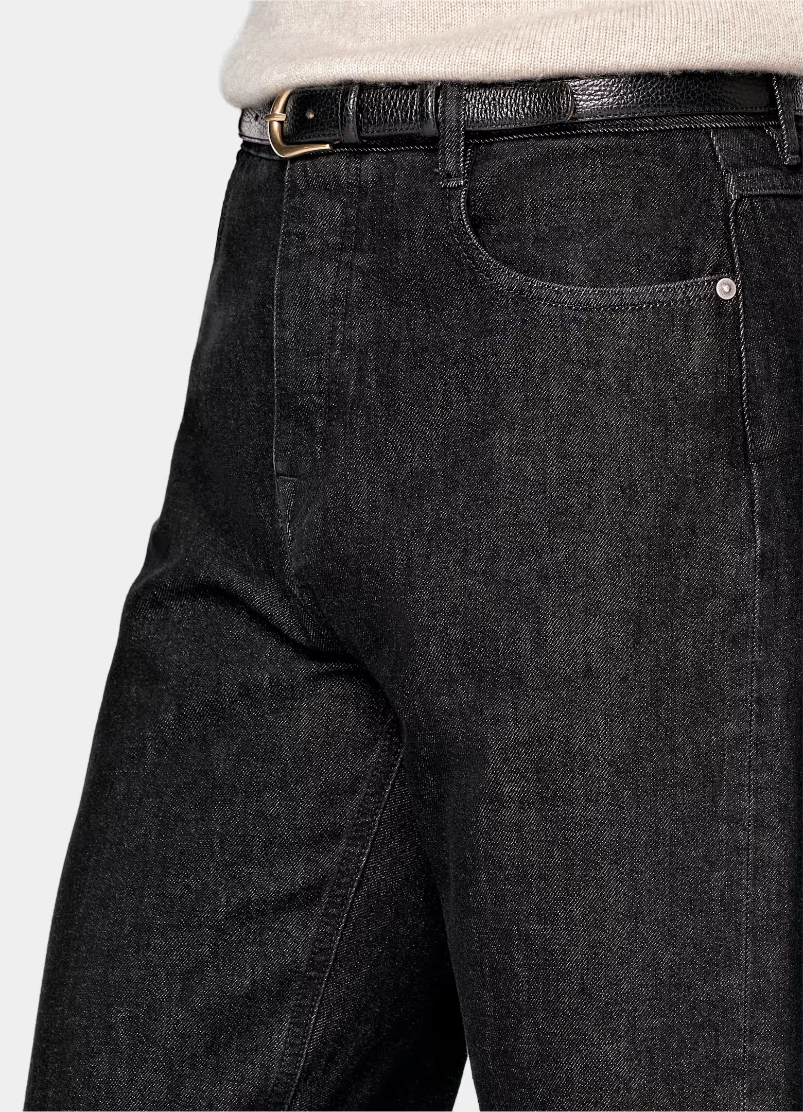 Dark Grey Straight Leg Tapered Jeans | Suitsupply (US)
