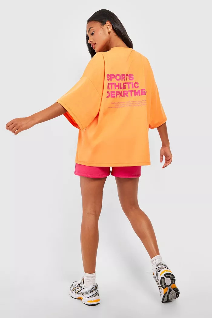 Sports Athletic Slogan Oversized T-Shirt | boohoo (US & Canada)