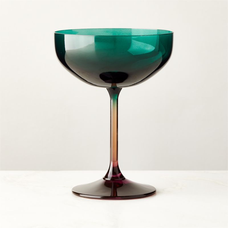 Marie Green Coupe Cocktail Glass + Reviews | CB2 | CB2