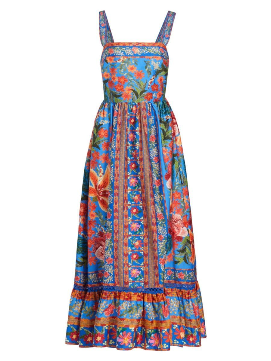 Stitched Garden Tiered Maxi Dress | Saks Fifth Avenue