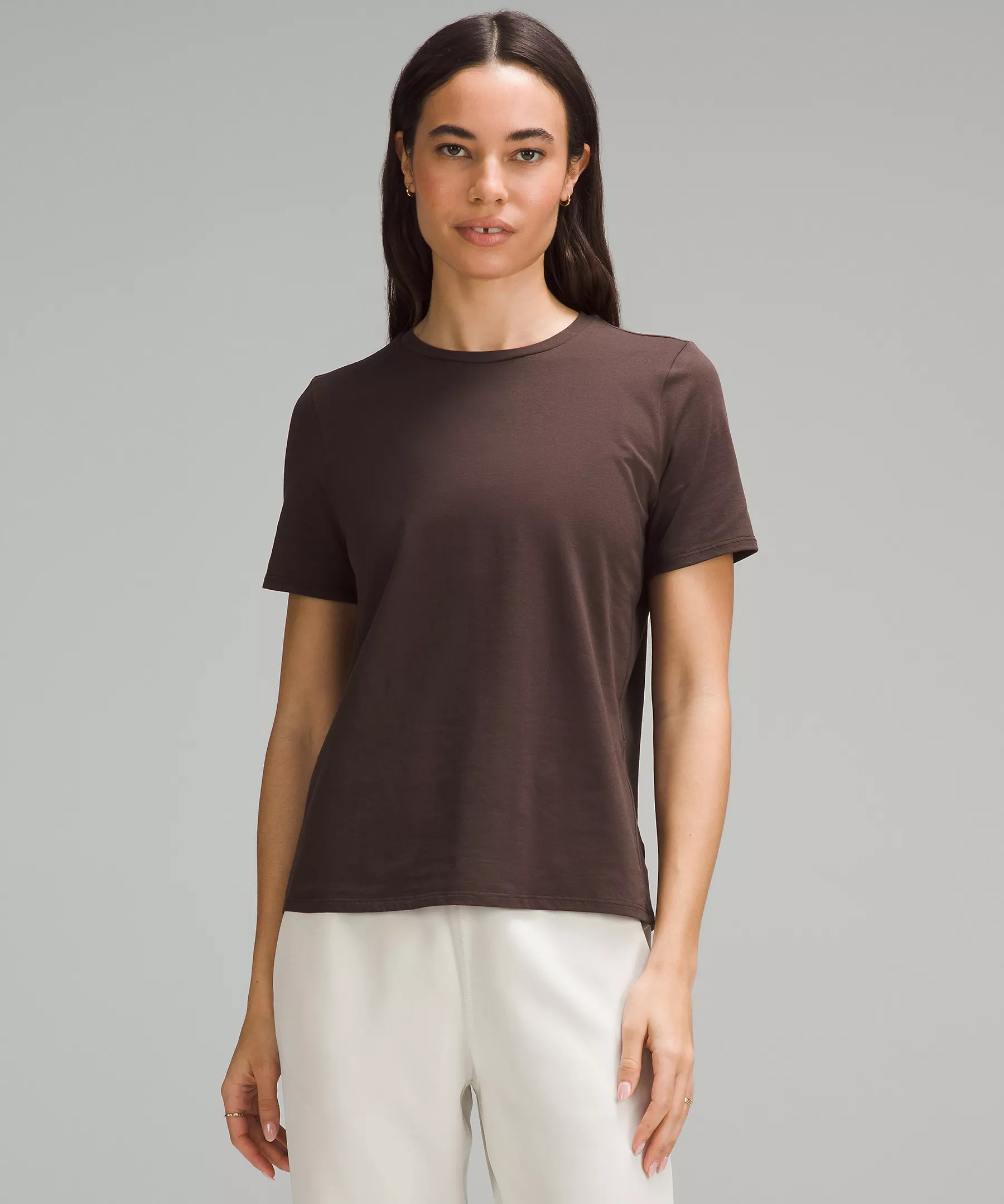 Organic Cotton Straight-Hem Crewneck T-Shirt | Women's Short Sleeve Shirts & Tee's | lululemon | Lululemon (US)