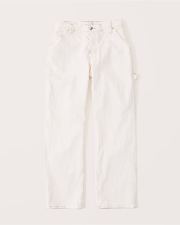 Women's Curve Love Low Rise Carpenter Jeans | Women's Bottoms | Abercrombie.com | Abercrombie & Fitch (US)