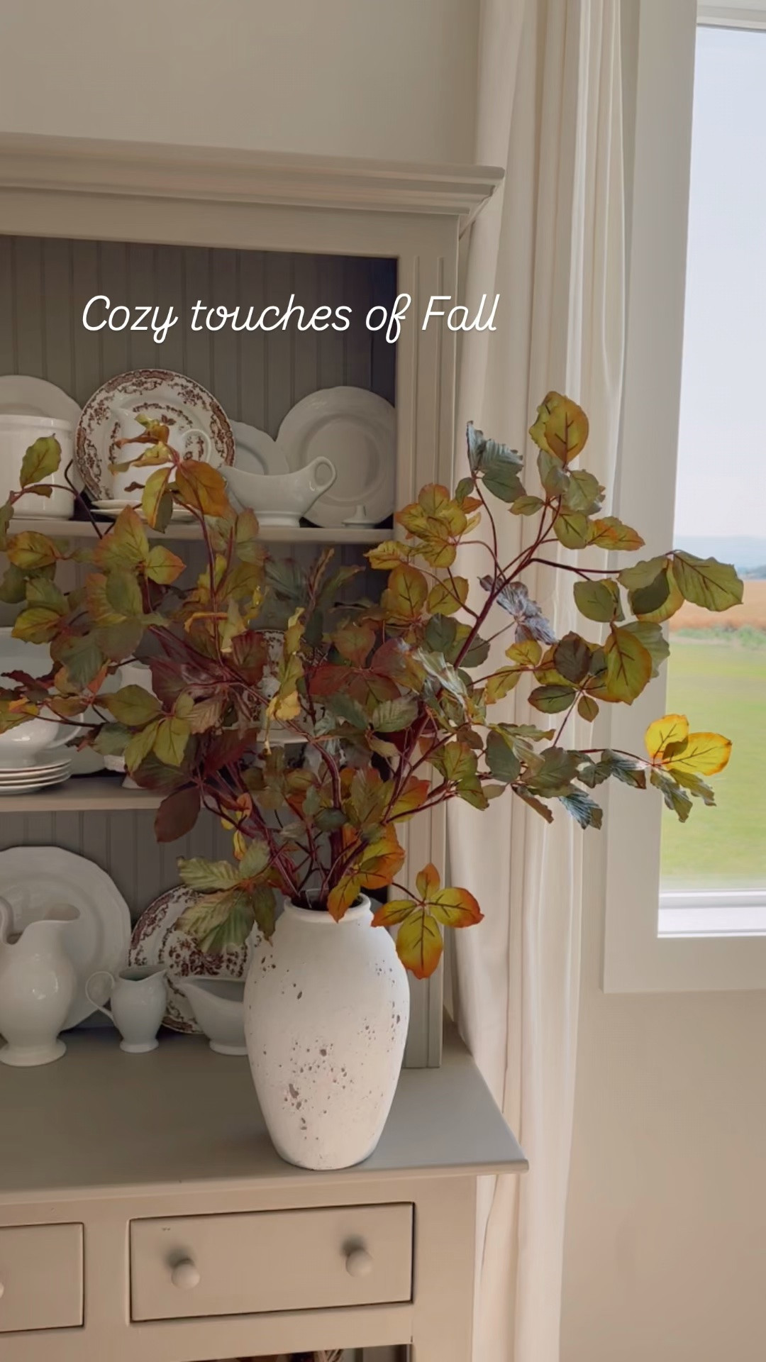 I’m so in love with these branches! I’m also adding my favorite Fall plates back on the hutch again!

#LTKHome #LTKSeasonal #LTKdayinmylife