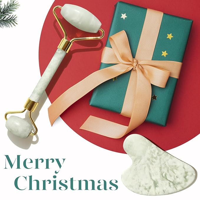 BAIMEI Jade Roller & Gua Sha Set Face Roller and Gua Sha Facial Tools for Skin Care Routine and P... | Amazon (US)