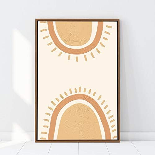 SIGNWIN Framed Canvas Wall Art Nordic Rainbow Canvas Prints Home Artwork Decoration for Living Ro... | Amazon (US)