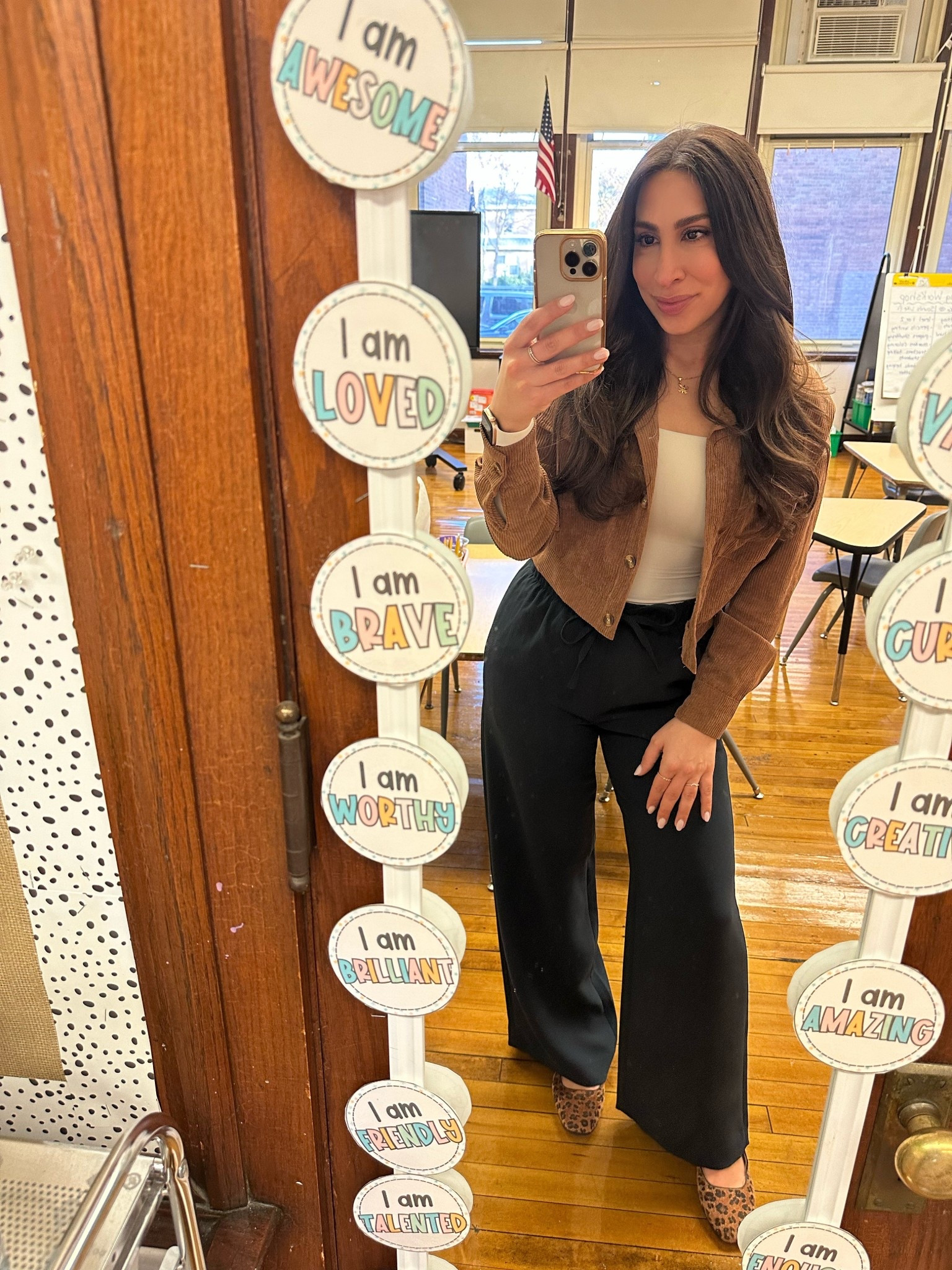 Everything in size small (pants are regular length)

#LTKCyberWeek #LTKItBag #LTKStyleTip