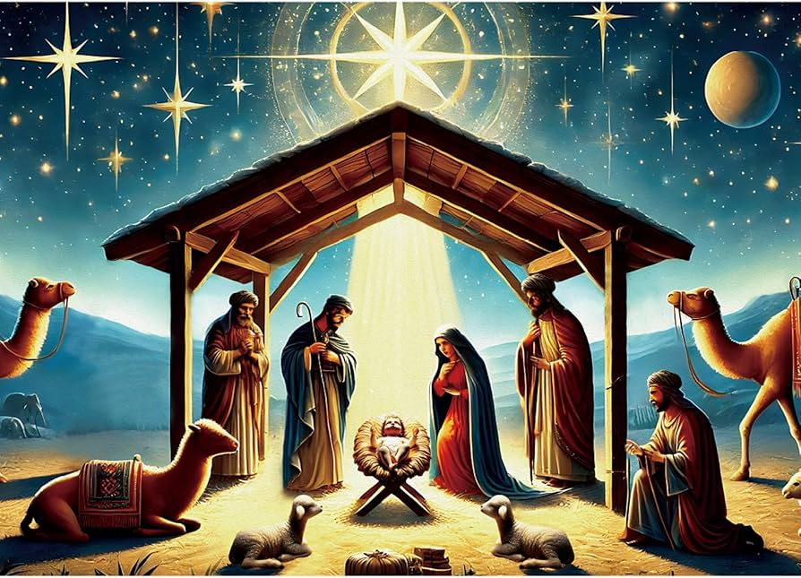 Advent Calendar 2024 Christmas Puzzles:1008Pcs Nativity Scene Jigsaw Puzzle 24 Days Countdown Sur... | Amazon (US)