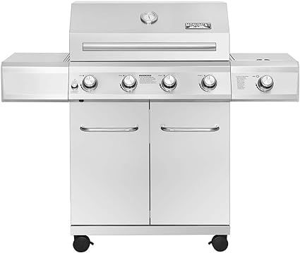 Monument Grills Larger 4-Burner Propane Gas Grill Stainless Steel Heavy-Duty Cabinet Style with L... | Amazon (US)