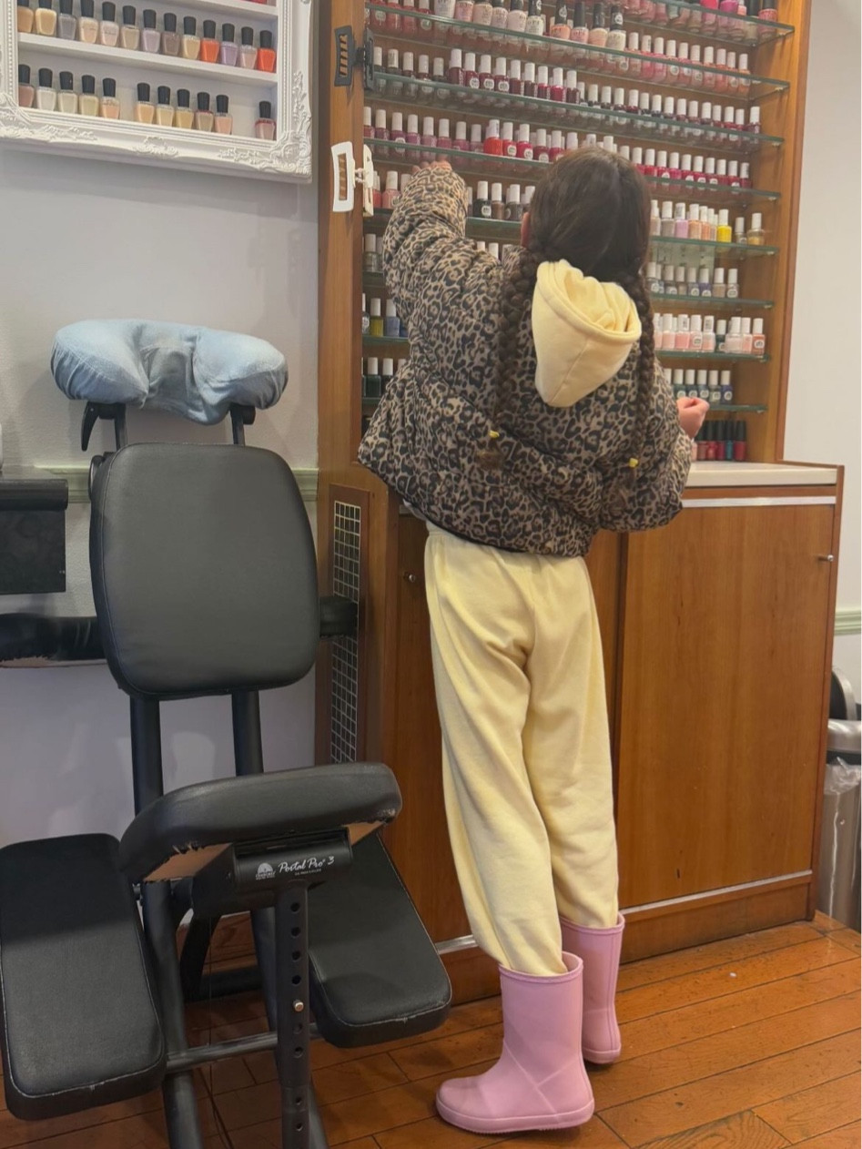 The cutest matching set for the girls! Linked in pink for girls + yellow for teens. Jacket is Zara but linked similar