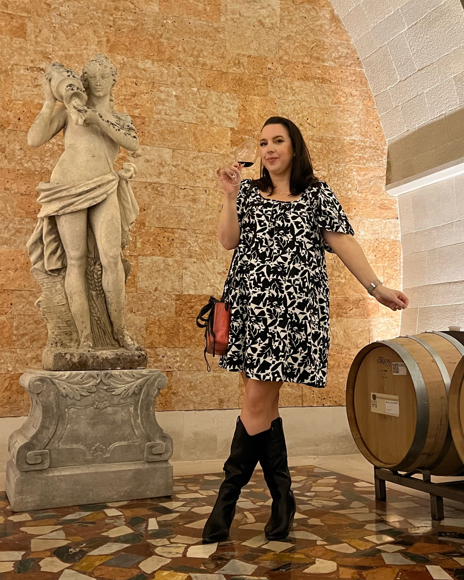 Wine tasting outfit / wine country outfit / western boots / black cowboy boots / cotton dress / summer dress / summer outfit / travel outfit 

#LTKMidsize #LTKShoeCrush #LTKTravel