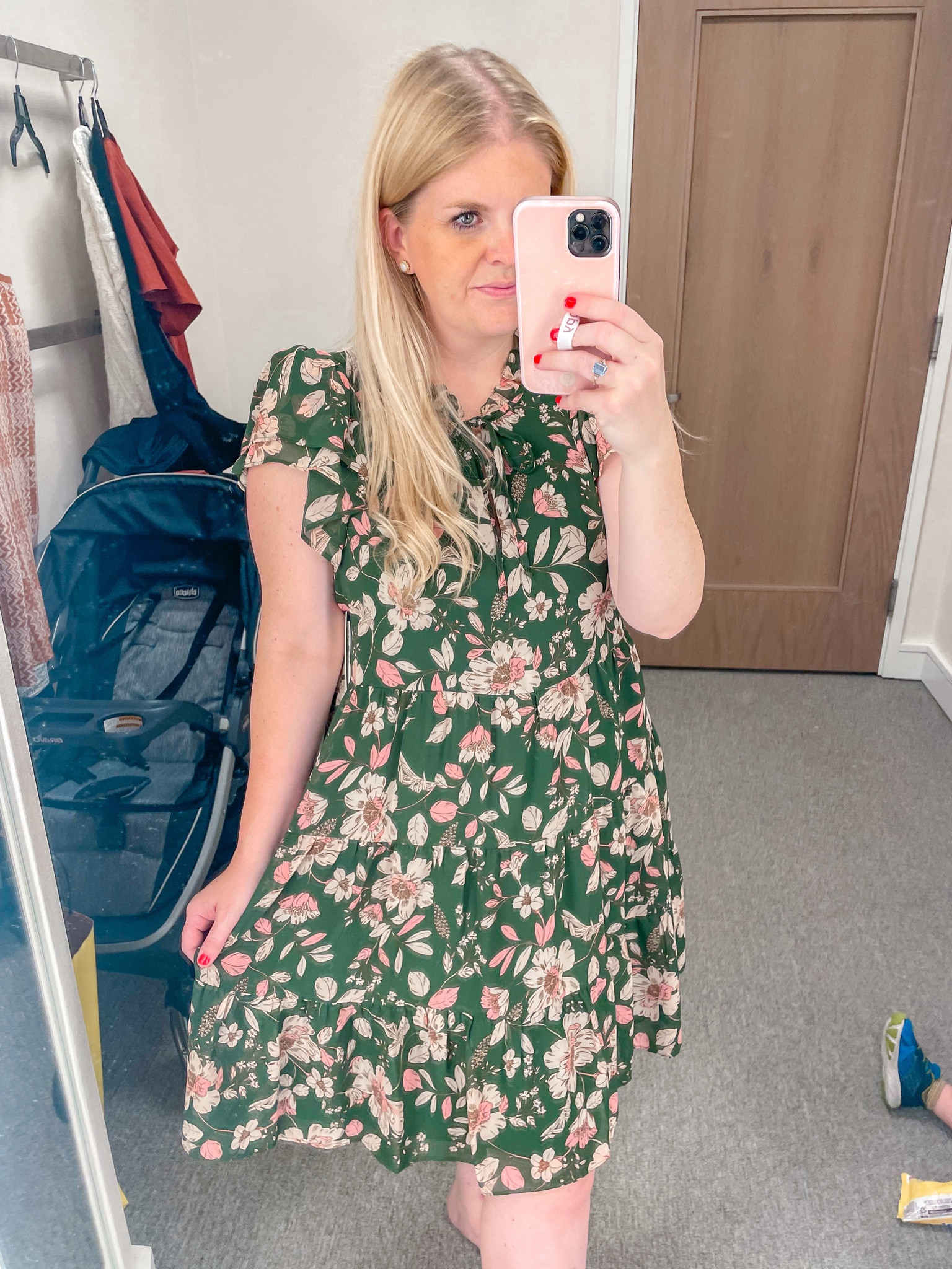 Pink and green floral dress on sale during the nordstrom anniversary sale. I love the Eliza j brand.

#LTKxNSale #LTKsalealert #LTKFind
