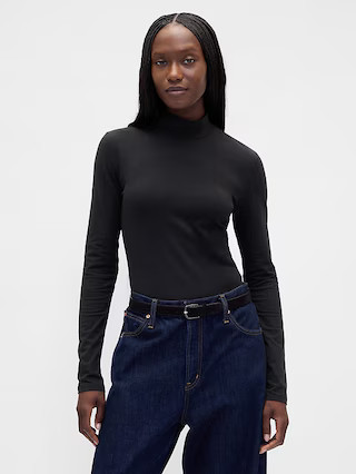 CloseKnit Jersey Mockneck T-Shirt | Gap (US)
