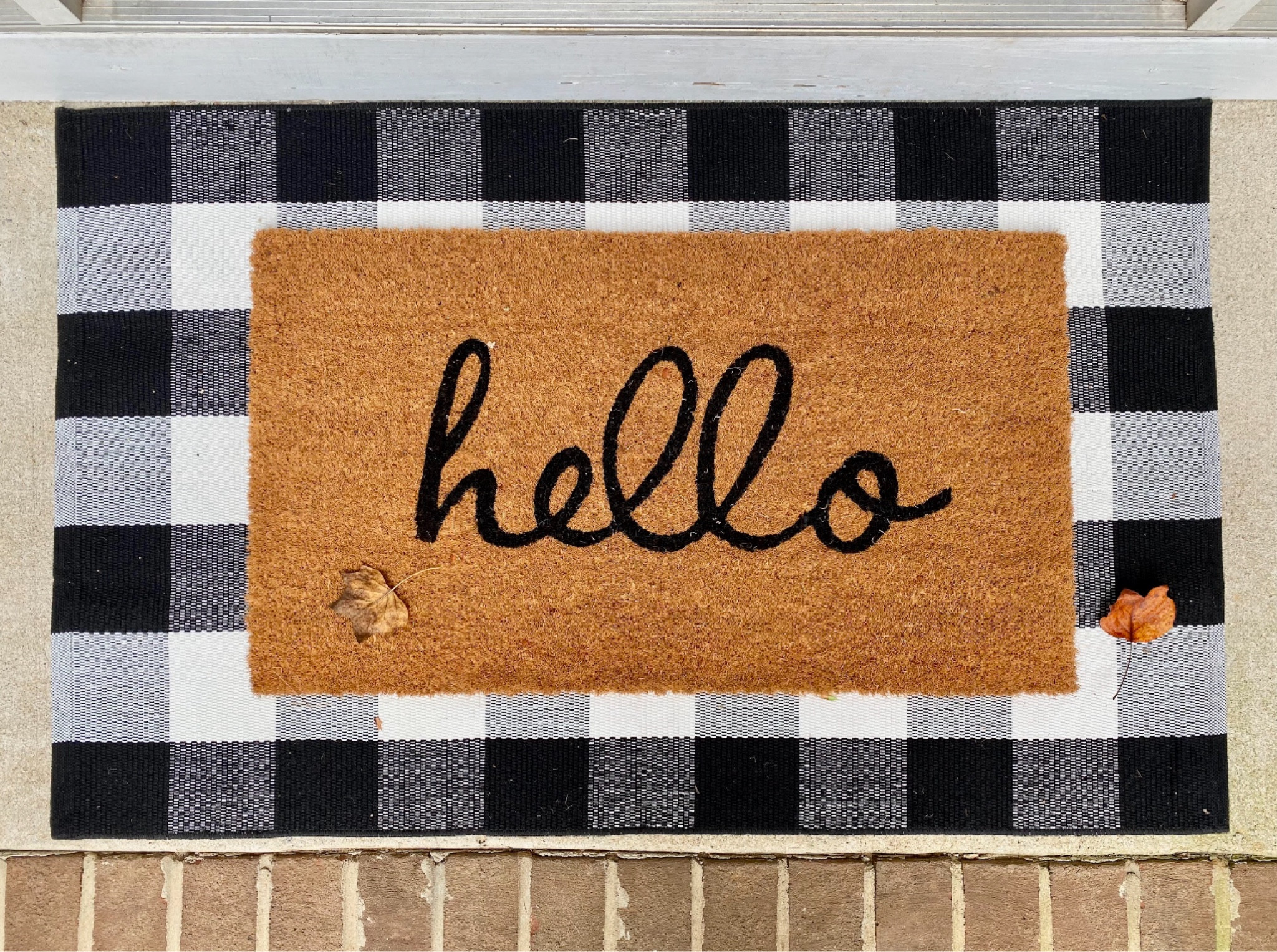 A layered rug look is a fun way to add some flair to your space mixing patterns! Here are some summer doormat  finds! 

#LTKFindsUnder50 #LTKHome #LTKSeasonal