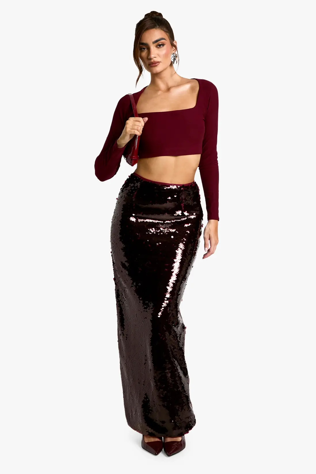 Premium Sequin Maxi Skirt | Boohoo.com (UK & IE)