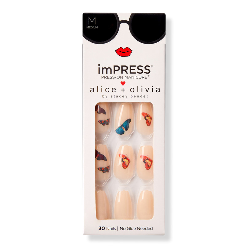 Beloved Butterfly imPRESS x Alice + Olivia Press-on Manicure | Ulta