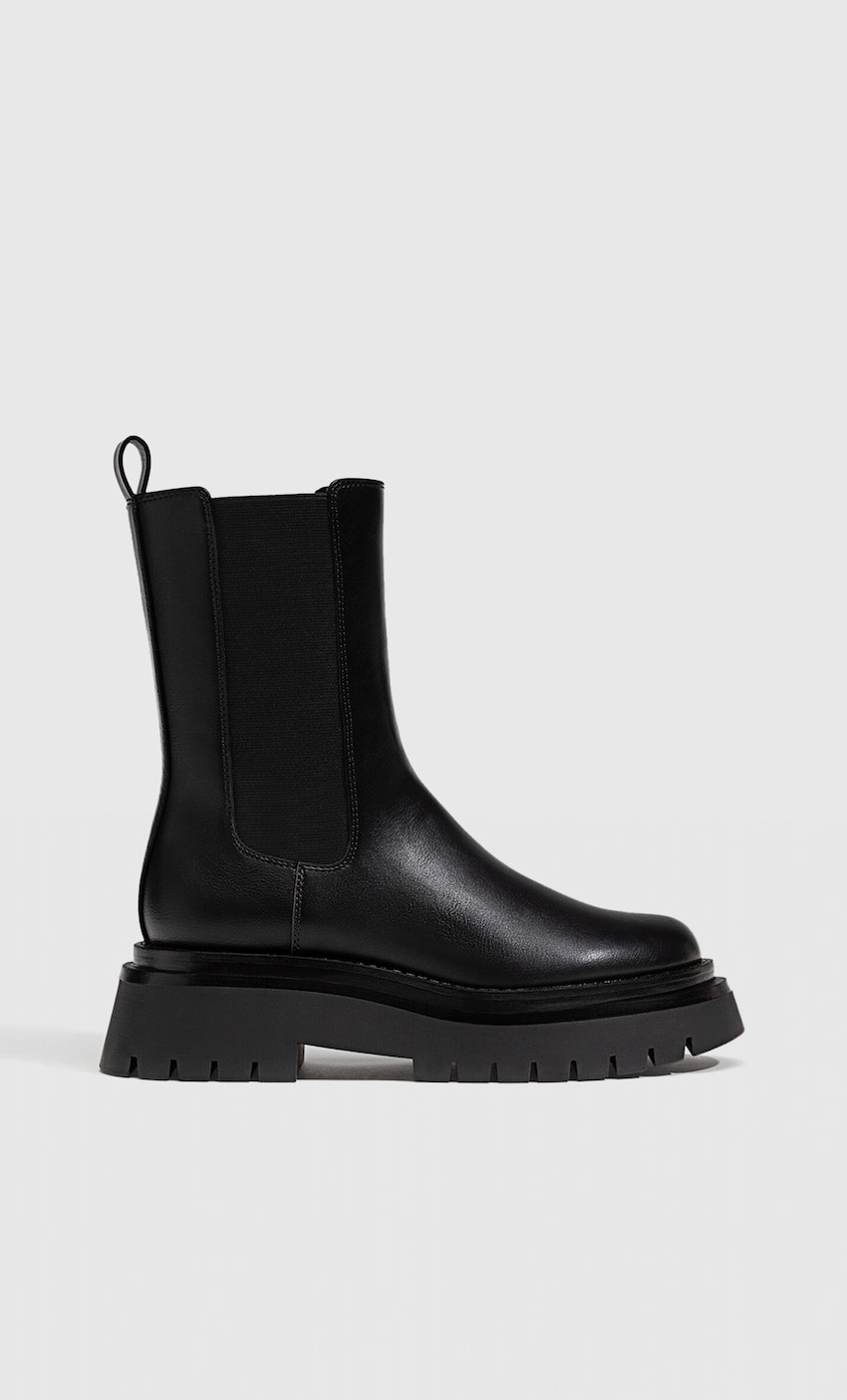 Bottines chelsea plates - Toutes femme | Stradivarius France | Stradivarius (FR)