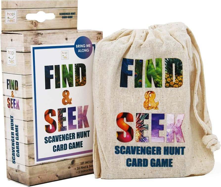 Hapinest Find and Seek Scavenger Hunt Outdoor Indoor Card Game for Kids | Amazon (US)