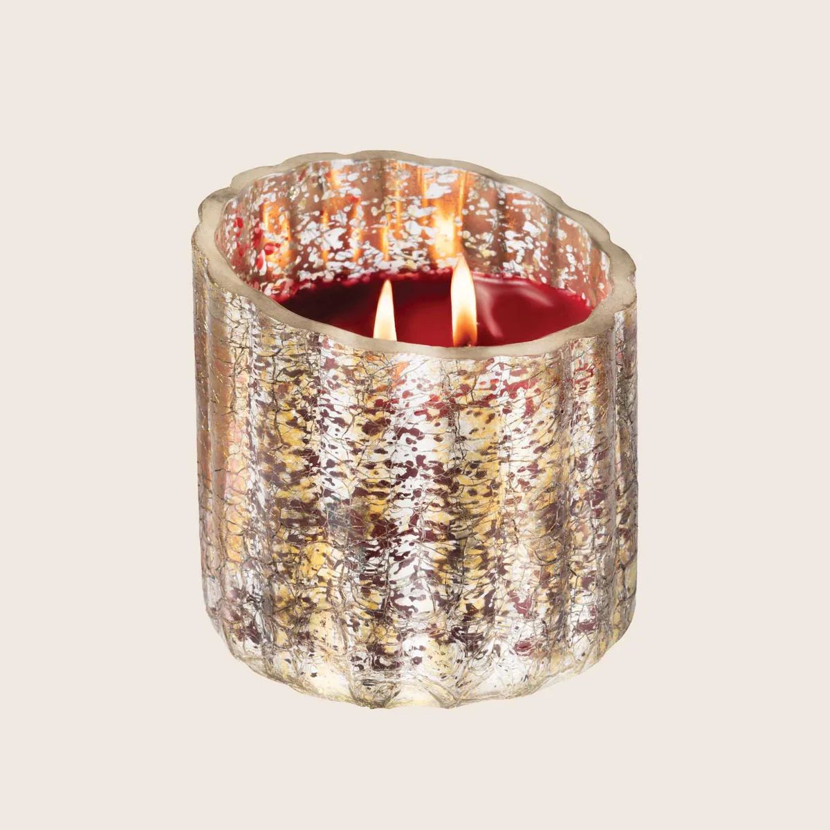 The Smell of Christmas - Gilded Tilted Candle | Aromatique