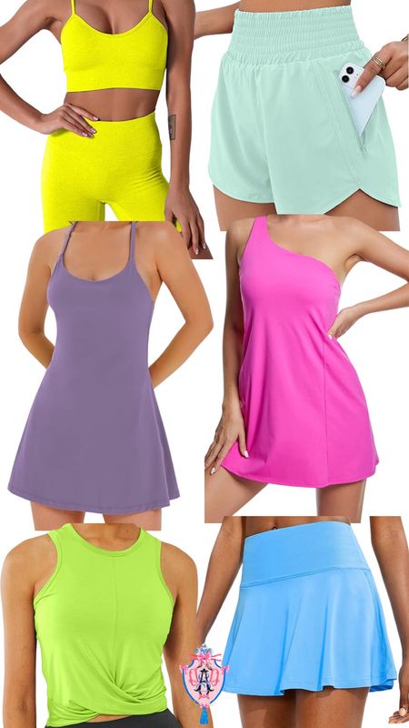 Amazon athleisure finds

Women’s athletic wear - bright colors - tennis dress - skorts - shorts - tank a workout clothes - fitness - exercise 

#LTKunder50 #LTKfit #LTKFind