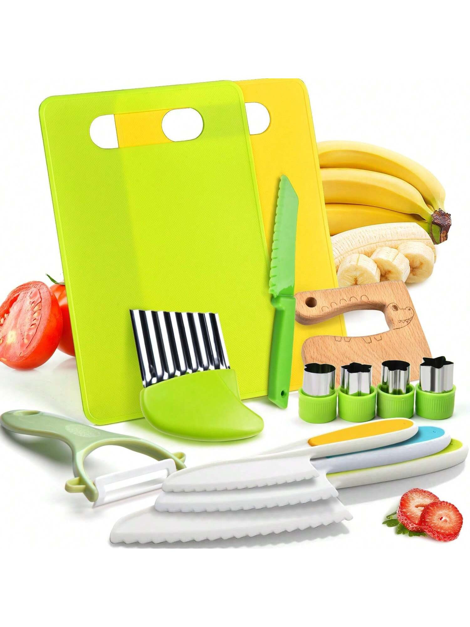Christmas Decoration Montessori Kids Cooking Knife Set - Real Cooking Knife Set For Children, Kit... | SHEIN