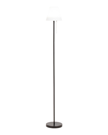 56in Iron Outdoor Solar Iron Floor Lamp With Remote | TJ Maxx