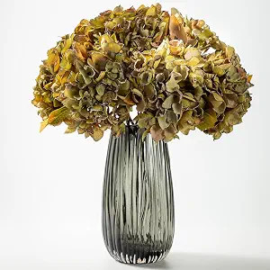 TOPIA Silk Fall Flowers Artificial Silk Dried Hydrangea Artificial Fall Florals Bouquet Dried Flo... | Amazon (US)