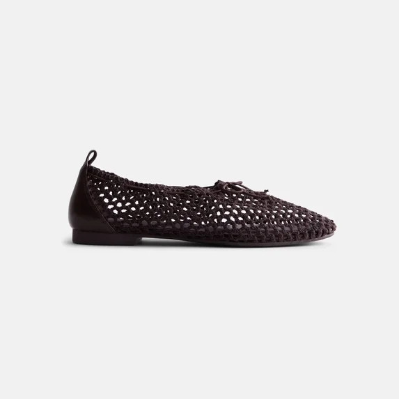 Scenario Women's Knit Bow Ballet Flats | Walmart (US)