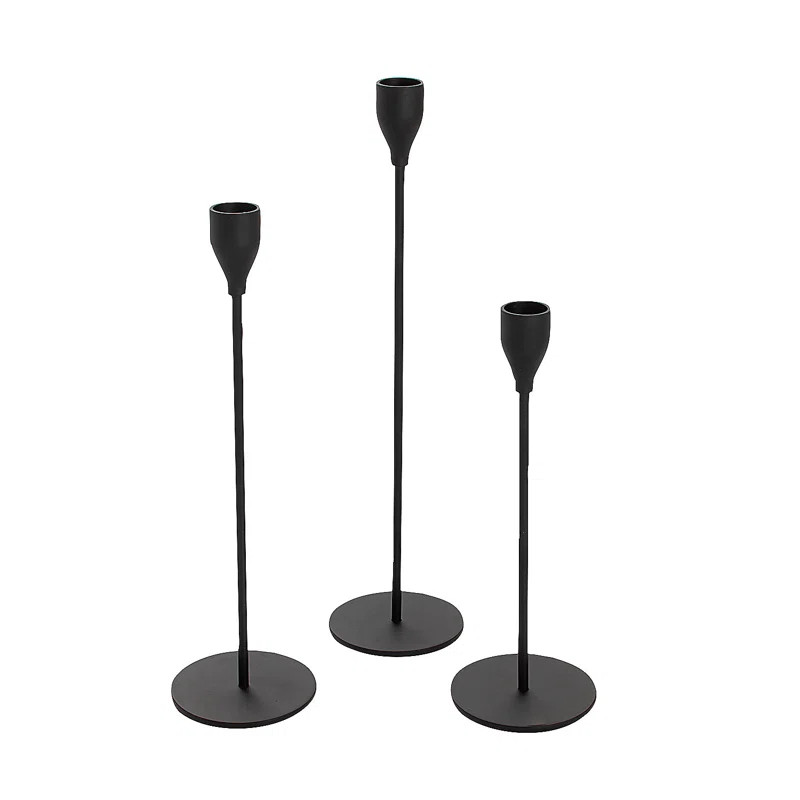 12.6'' H Metal Tabletop Candlestick | Wayfair North America