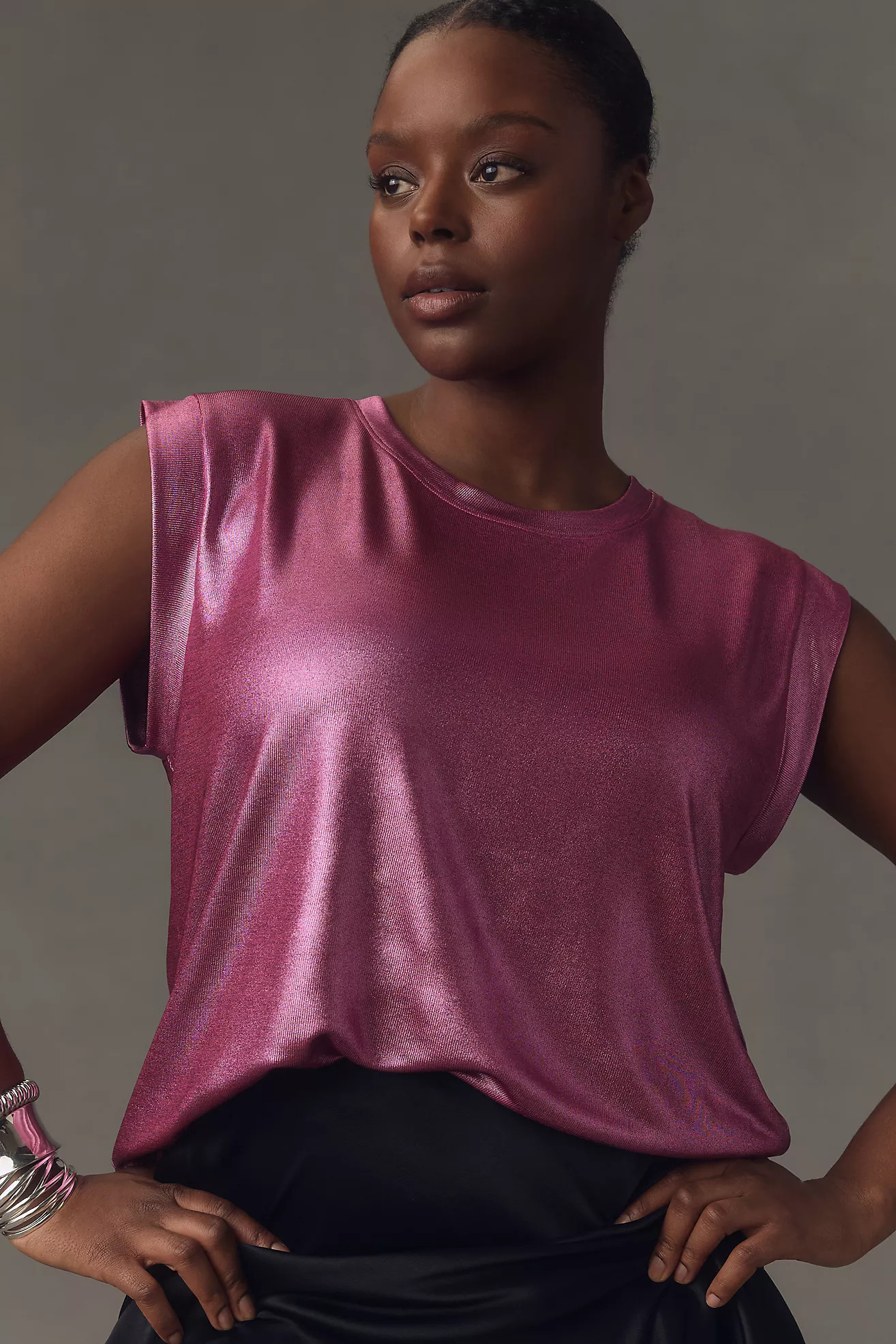 Porridge Shine Muscle Tee | Anthropologie (US)