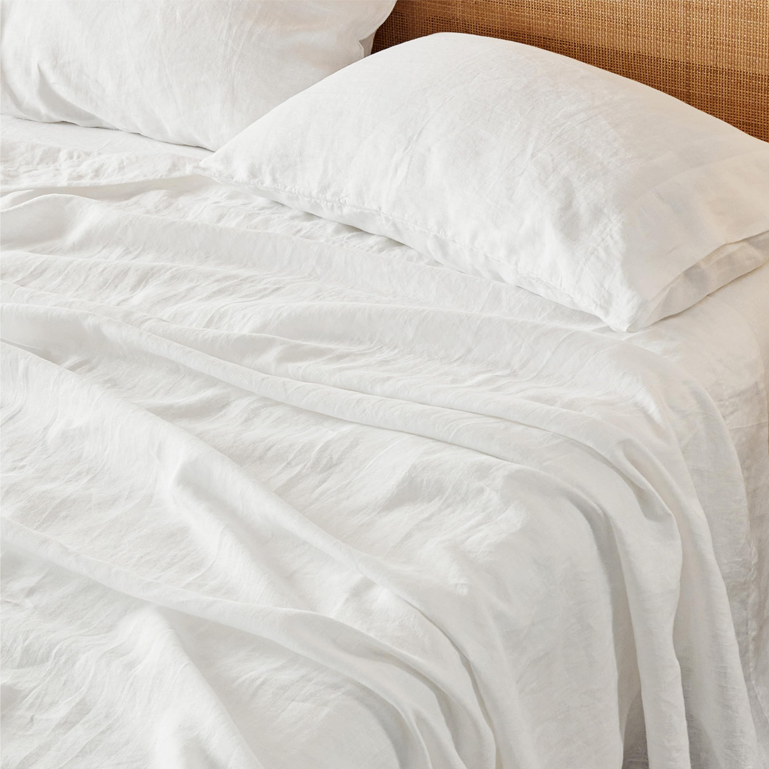 Bedsure King Size Bed Sheets, Cotton Linen Sheet Set, Anti - Pilling, Ultra-Soft & Breathable, De... | Amazon (US)