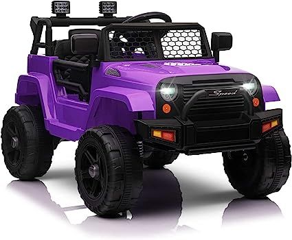 Amazon.com: MOLACHI Ride on Truck with Remote Control，12V Battery Powered Electric Vehicle Toy ... | Amazon (US)