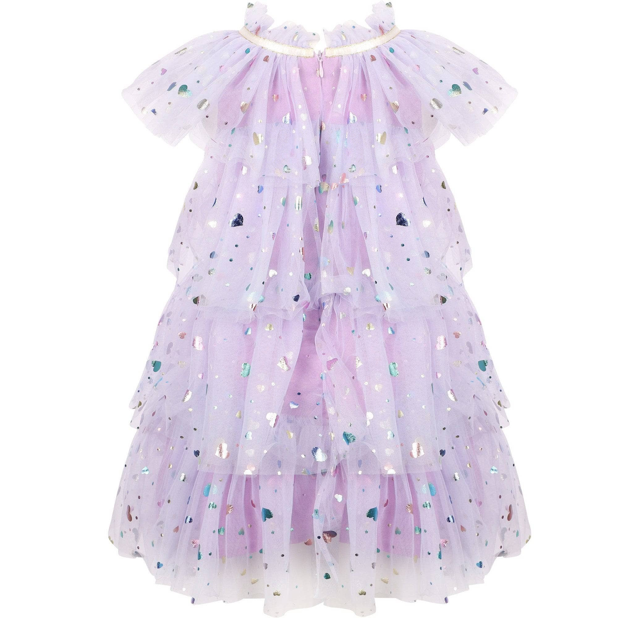 Foil Hearts Tulle Dress | Lola + The Boys