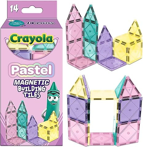 CreateOn Crayola Magnetic Tiles, Building Set for Kids, Magnetic Building Toys for Kids, STEM Tra... | Amazon (US)