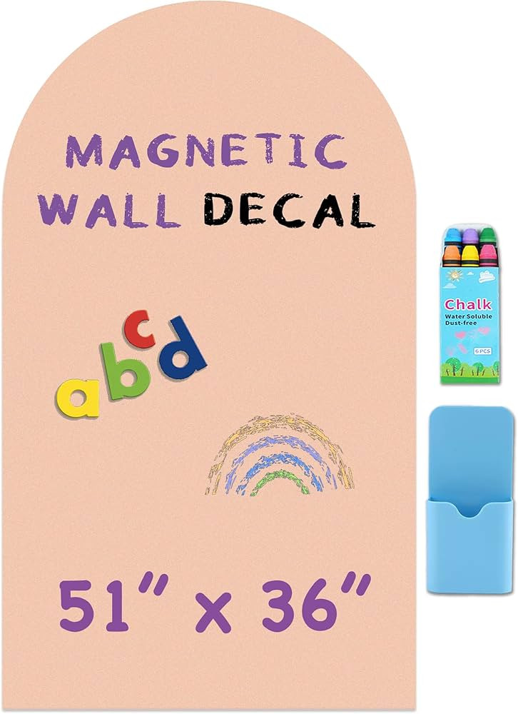 Large Arch Magnetic Wall Decal - 51" x 36" Matte Finish Chalkboard Sticker for Wall - Magnetic Bo... | Amazon (US)