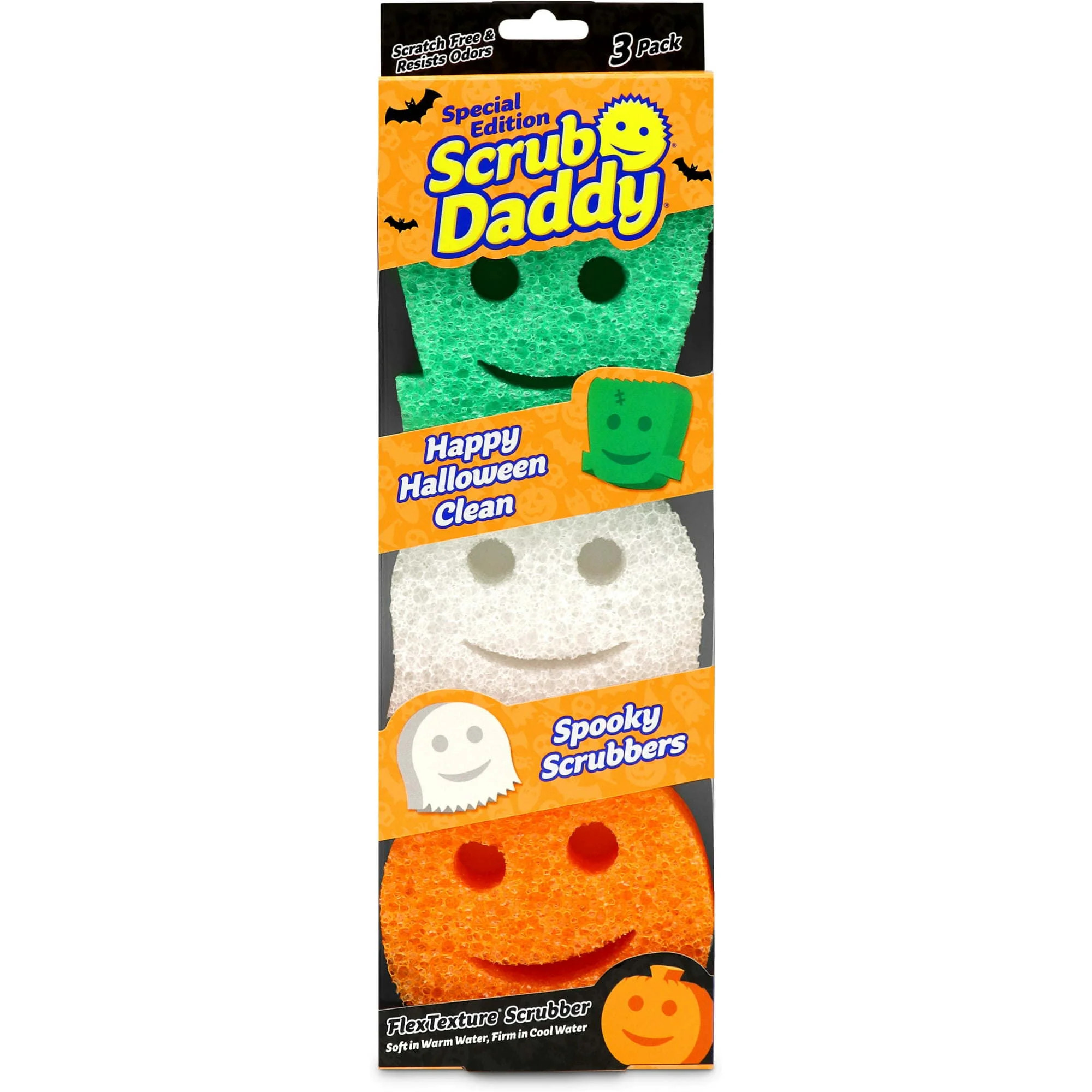 Scrub Daddy Sponge Halloween Edition Sponges, 3 Count - Walmart.com | Walmart (US)