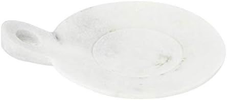 Creative Co-Op Large Marble Handle Dish, 7" x 6", White : Everything Else | Amazon (US)