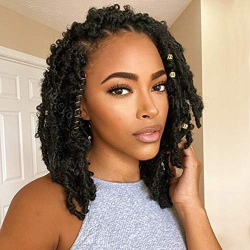 Niseyo 6 Packs Butterfly Locs Crochet Hair 12 Inch Pre Looped Distressed Locs Crochet Braids | Amazon (US)