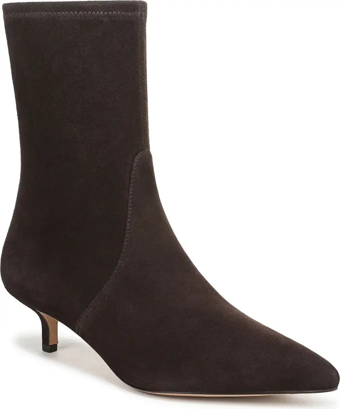 Lisa 45 Stretch Kitten Heel Bootie (Women) | Nordstrom