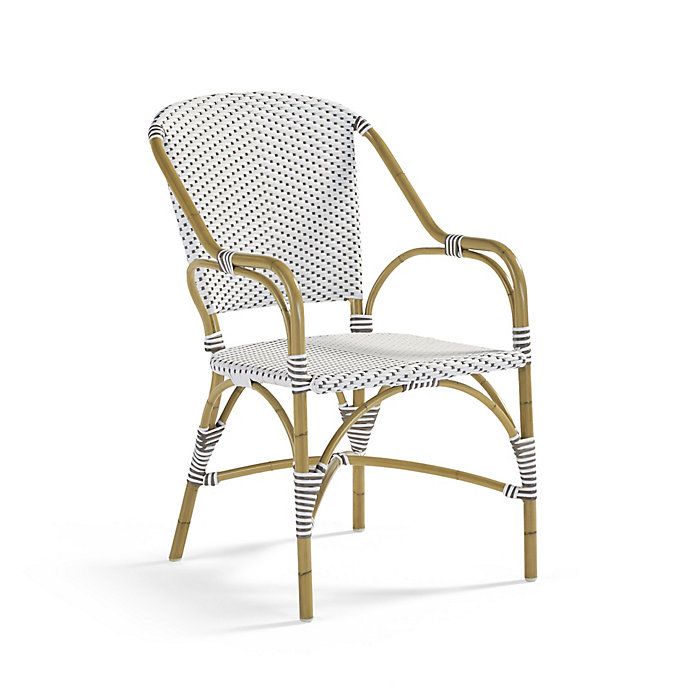 French Bistro Aluminum Arm Chairs. Set of Two | Frontgate