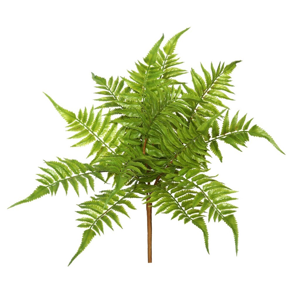 Artificial Fern Bush (17) Green - Vickerman | Target
