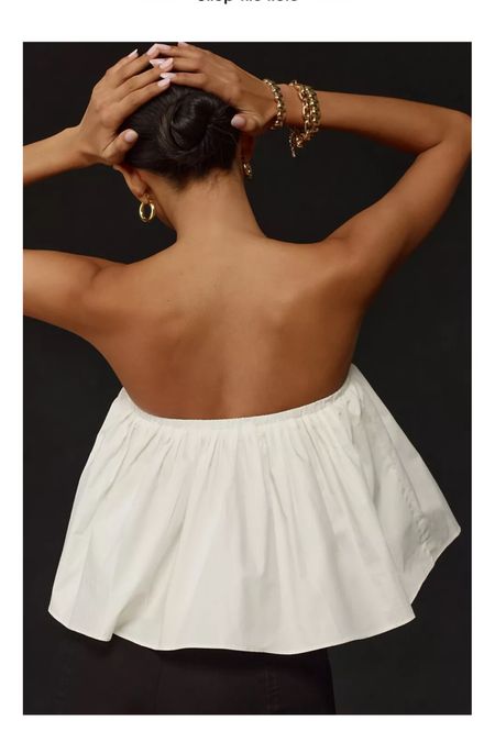 Obsessed with this top for a summer date night - under $100 too!

White strapless top, summer tops, summer date night top 

#LTKSeasonal #LTKFindsUnder100
